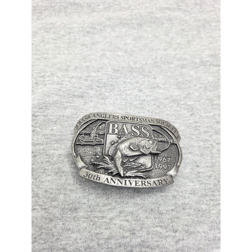 Vintage Bass Anglers Sportsman Society 30th Anniversary Fishing Belt Buckle